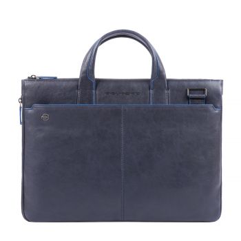 Blue square slim computer bag