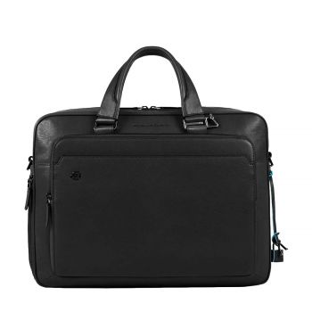 Black square computer briefcase