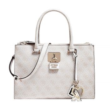 Downtown logo print handbag