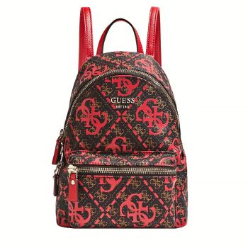 Leeza logo print backpack