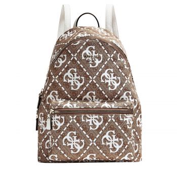 Leeza logo print backpack