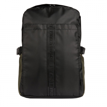 Mesh-front logo tape backpack