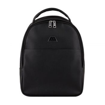 Logo plate backpack