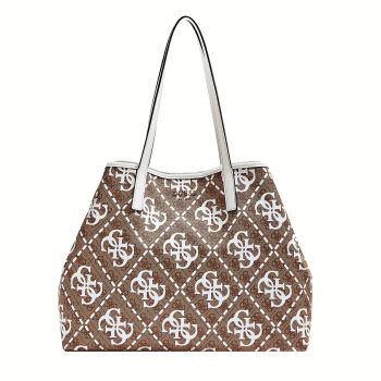 Vikky logo print shoulder bag