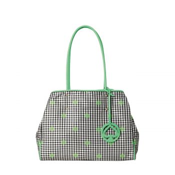 Everything gingham large tote