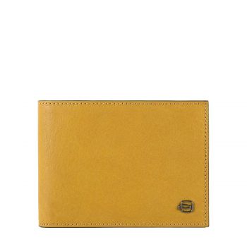 Black square wallet with coin pocket