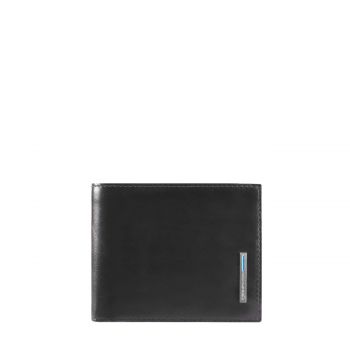 Blue square wallet with coin case