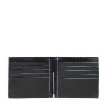 Blue square money clip wallet