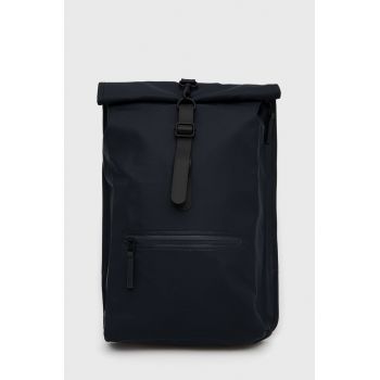 Rains rucsac 13160 Rolltop Rucksack culoarea bleumarin, mare, uni 13160.47-Navy