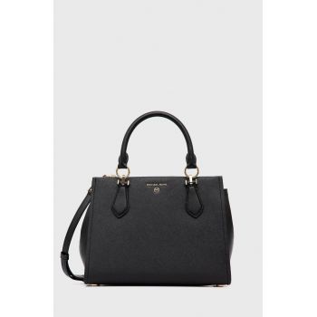 MICHAEL Michael Kors poseta de piele culoarea negru