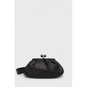 Weekend Max Mara poseta piele culoarea negru