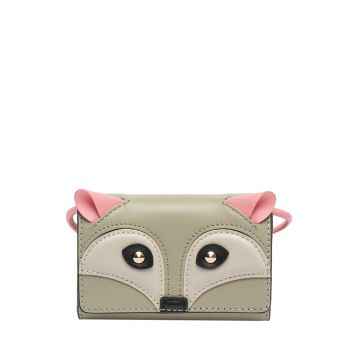 Allegra fox micro crossbody