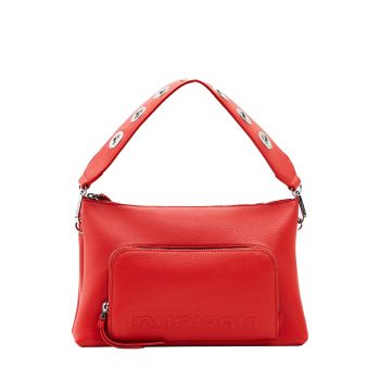 Half-logo crossbody bag