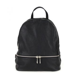 Rucsac dama Zaira GT613, piele naturala, negru