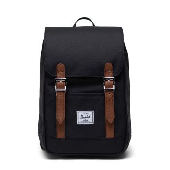 Herschel rucsac 11398-00001-OS Retreat Mini Backpack culoarea negru, mic, neted