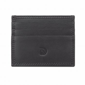 Port card unisex Delis, Milan PT1197, piele naturala, Negru