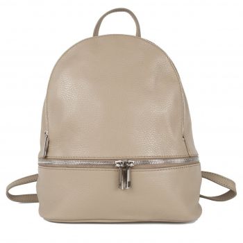 Rucsac dama Zaira GT892, piele naturala, taupe