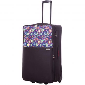 Troler Ella Icon Neo, Negru/Print, 74 cm