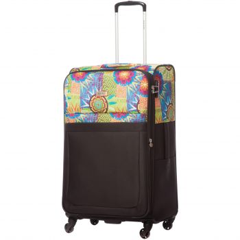 Troler Ella Icon Rio Textil, Negru, 77 cm