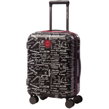 Troler Ella Icon Urban, Negru/Alb, 53 cm