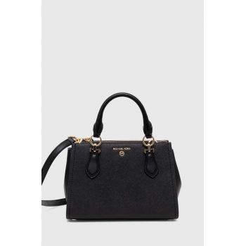 MICHAEL Michael Kors poseta de piele culoarea negru