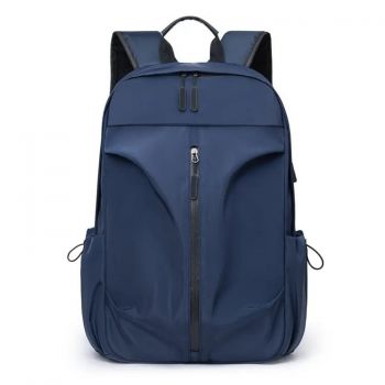 Rucsac unisex, Eirian GT2635, port USB, Albastru