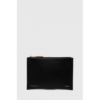 Victoria Beckham poseta piele culoarea negru, B324AAC005907A