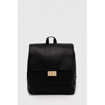 Answear Lab rucsac femei, culoarea negru, mic, neted