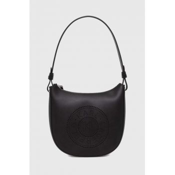 Karl Lagerfeld poseta de piele culoarea negru