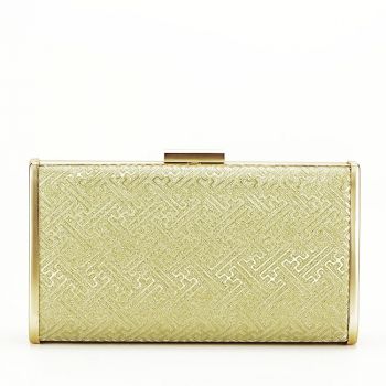 Clutch elegant B-BCK5017 05 Auriu