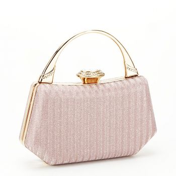 Clutch elegant cu maner B-55461 06 Auriu rose