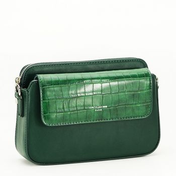 Geanta crossbody de talie mica B-CM6444 15 Verde inchis