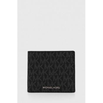 Michael Kors portofel barbati, culoarea negru, 39S4LHUF2B