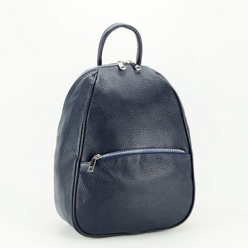 Rucsac dama din piele naturala B-8985 121 Bleumarin inchis