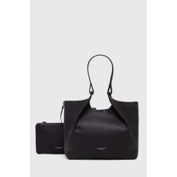 Gianni Chiarini poseta de piele DUA culoarea negru, BS 9720 RNGDBL