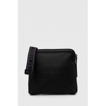 Armani Exchange borseta culoarea negru, 952656 4R836