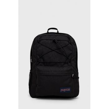 Jansport rucsac culoarea negru, mare, neted