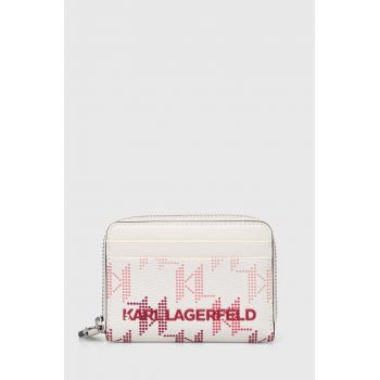 Karl Lagerfeld portofel femei, culoarea alb, 245W3225