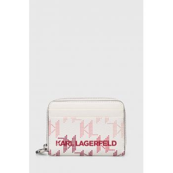 Karl Lagerfeld portofel femei, culoarea alb, 245W3225 de firma original