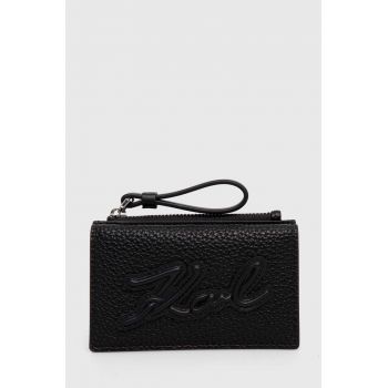 Karl Lagerfeld portofel femei, culoarea negru, 245W3237
