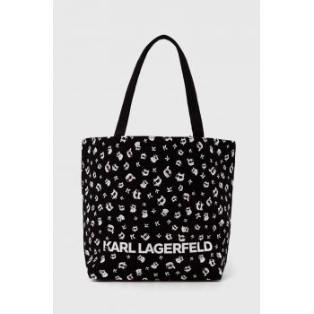 Karl Lagerfeld poseta cu doua fete culoarea negru, 245W3851