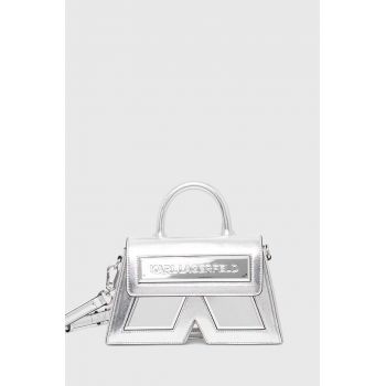 Karl Lagerfeld poseta culoarea argintiu, 245W3095