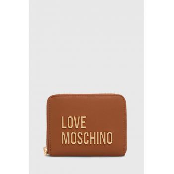 Love Moschino portofel femei, culoarea maro, JC5613PP1LKD0000