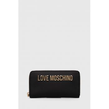 Love Moschino portofel femei, culoarea negru, JC5611PP1LKD0000
