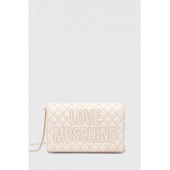 Love Moschino poseta culoarea bej, JC4316PP08KG1