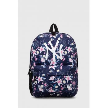 New Era rucsac AOP NEW YORK YANKEES culoarea albastru marin, mare, modelator, 60503767