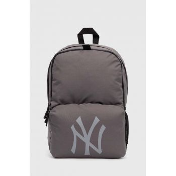 New Era rucsac MLB NEW YORK YANKEES culoarea gri, mare, cu imprimeu, 60503788