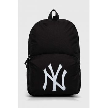 New Era rucsac MLB NEW YORK YANKEES culoarea negru, mare, cu imprimeu, 60503791