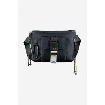 A.P.C. borsetă Banane Trek culoarea bleumarin PAAFH.H62219-DARKNAVY