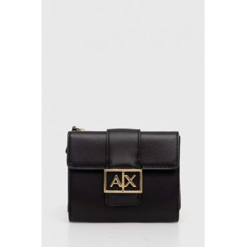 Armani Exchange portofel femei, culoarea negru, 948570 4F786 de firma original